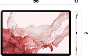 Samsung Galaxy Tab S8 256GB, Wi-Fi, Pink цена и информация | Планшеты | hansapost.ee