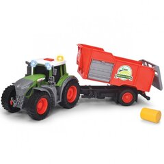 Трактор с прицепом для тюков сена DICKIE Farm Fendt, 26 см цена и информация | Игрушки для мальчиков | hansapost.ee