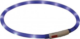 Kaelarihm Trixie LED USB, silikoon, XS-XL 70cm/10mm, sinine hind ja info | Koerte kaelarihmad ja traksid | hansapost.ee