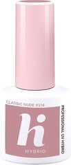 Hübriidküünelakk Hi Hybrid 214 Classic Nude, 5ml hind ja info | Küünelakid ja küünelakieemaldajad | hansapost.ee