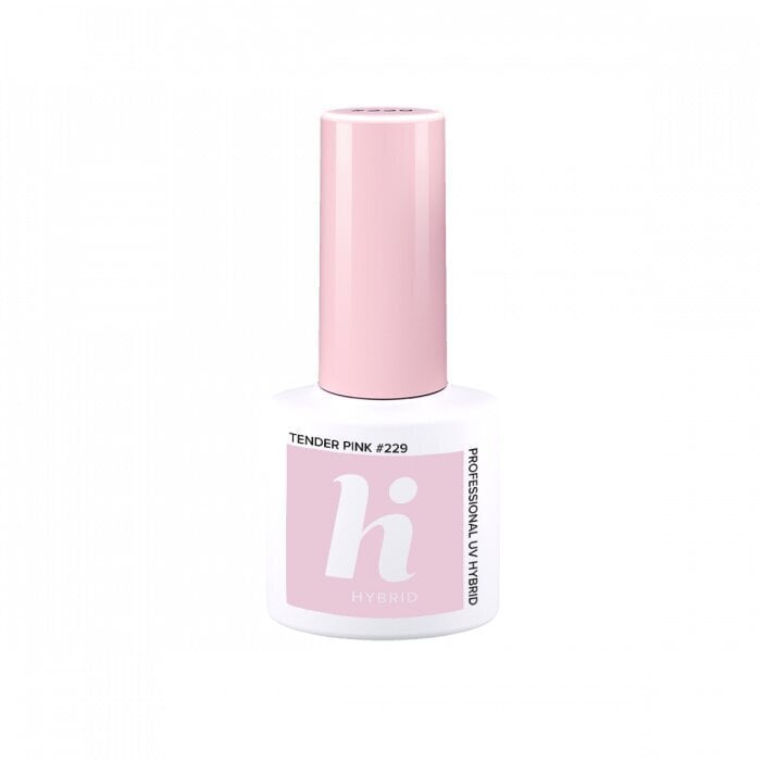 Hübriidküünelakk Hi Hybrid 229 Tender Pink, 5ml hind ja info | Küünelakid ja küünelakieemaldajad | hansapost.ee