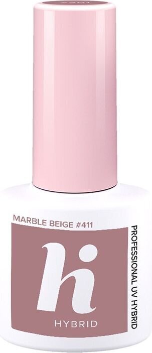 Hübriidküünelakk Hi Hybrid 411 Marble Beige, 5ml цена и информация | Küünelakid ja küünelakieemaldajad | hansapost.ee