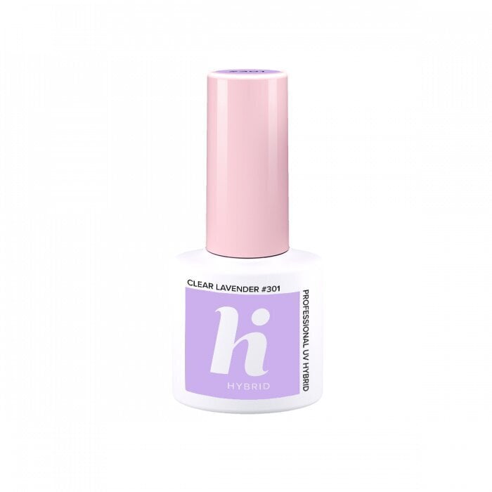 Hübriidküünelakk Hi Hybrid 301 Clear Lavender, 5ml цена и информация | Küünelakid ja küünelakieemaldajad | hansapost.ee