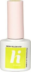 Hübriidküünelakk Hi Hybrid 121 Neon Yellow, 5ml цена и информация | Лаки для ногтей, укрепители для ногтей | hansapost.ee