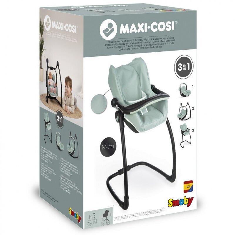 Komplekt nukule Smoby Maxi Cosi Quinny 3in1 Baby Carrier Rocker цена и информация | Mänguasjad tüdrukutele | hansapost.ee