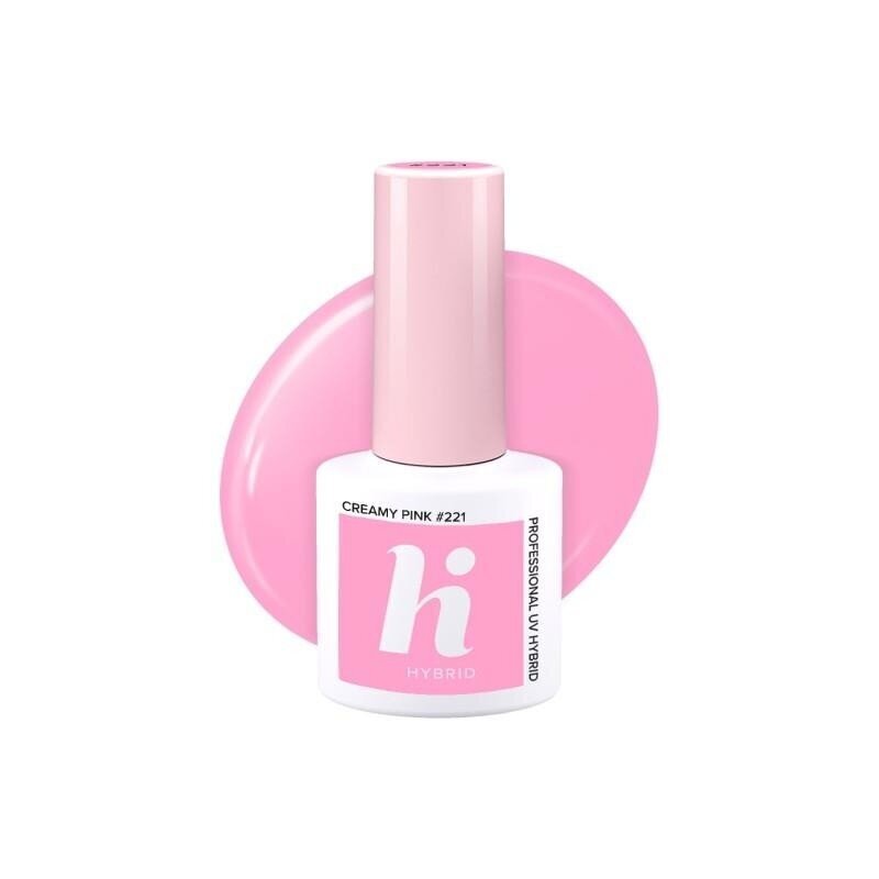 Hübriidküünelakk Hi Hybrid 221 Cream Pink, 5 ml hind ja info | Küünelakid ja küünelakieemaldajad | hansapost.ee