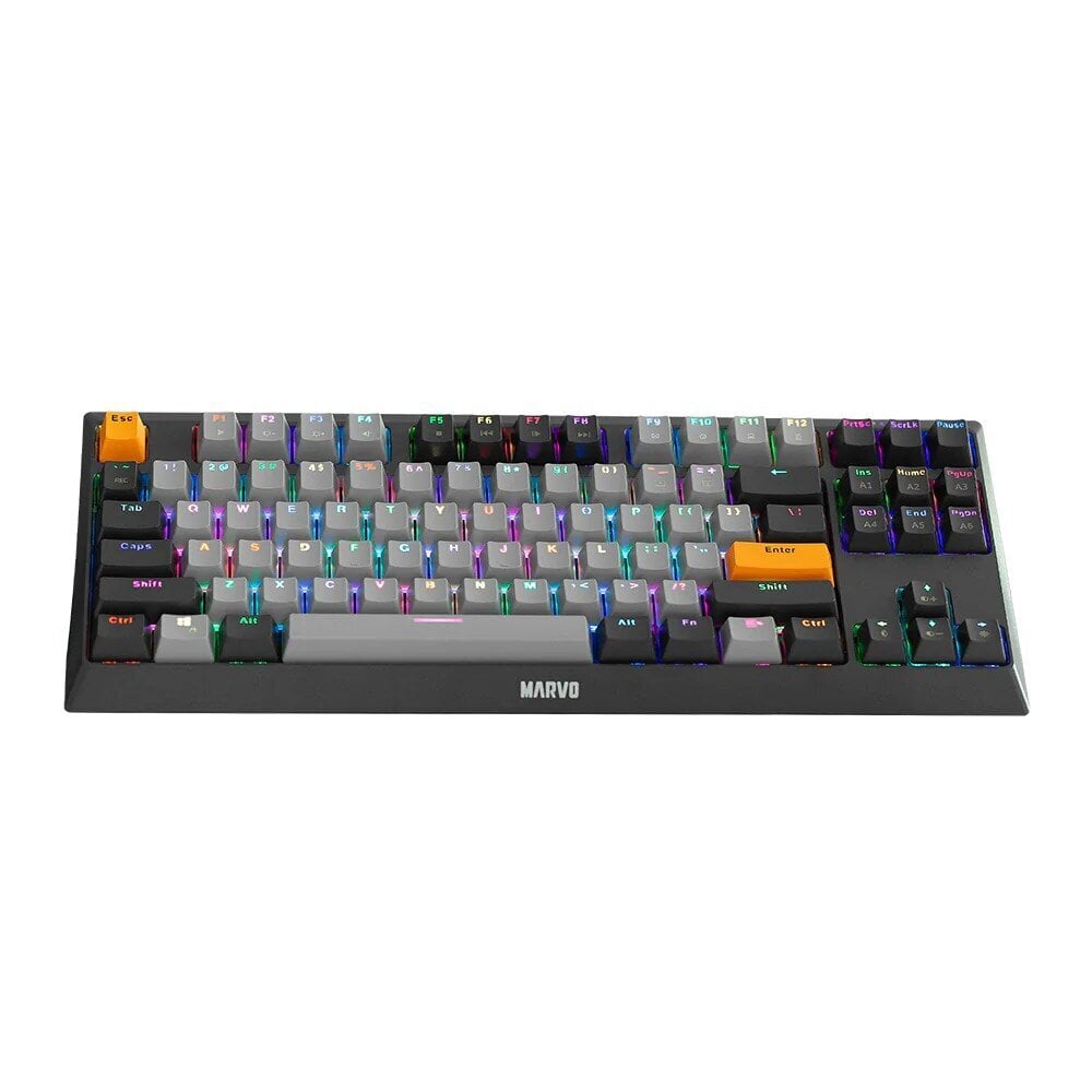 Marvo KG980B TKL mehaaniline RGB klaviatuur (Hot-Swap, US, Blue switch) hind ja info | Klaviatuurid | hansapost.ee