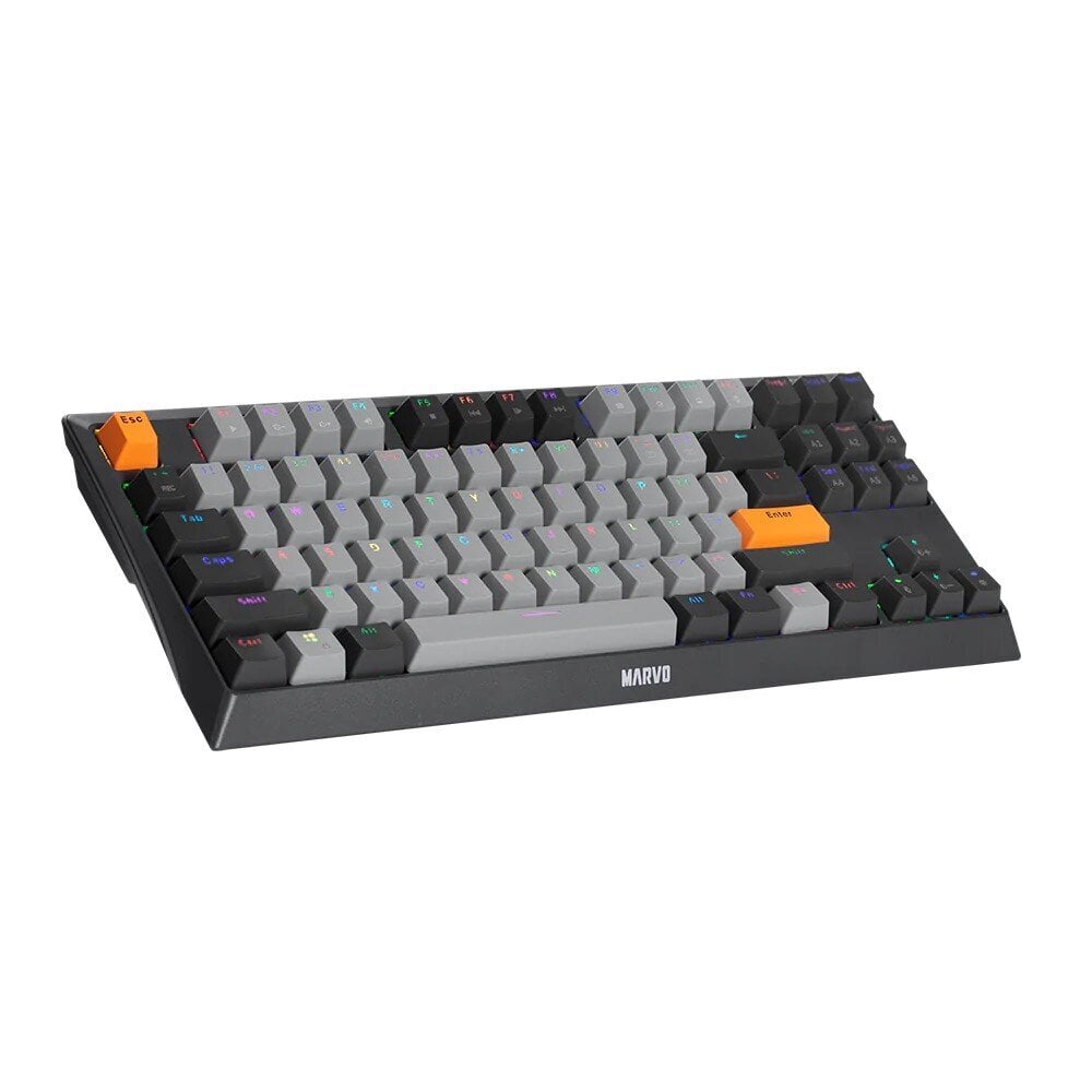 Marvo KG980B TKL mehaaniline RGB klaviatuur (Hot-Swap, US, Blue switch) hind ja info | Klaviatuurid | hansapost.ee