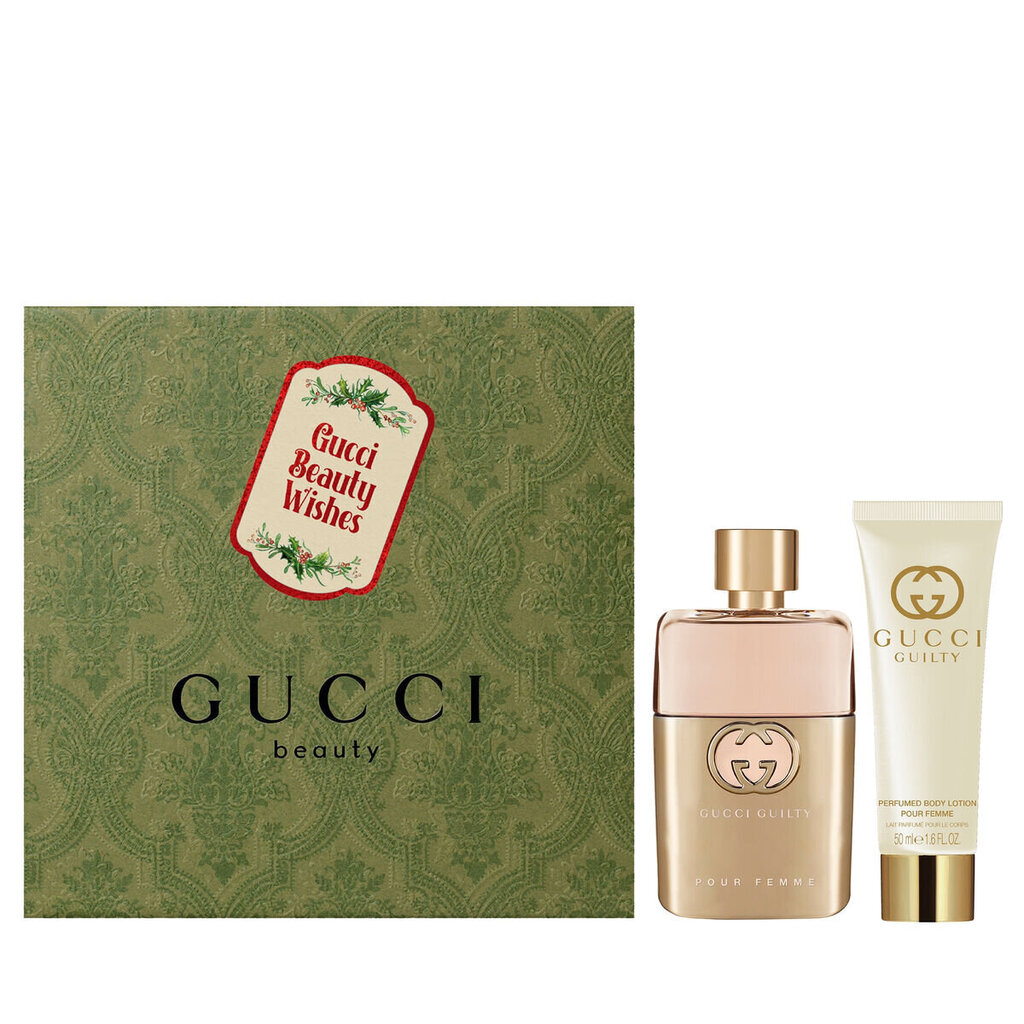 Komplekt Gucci Gucci Guilty naistele: parfüümvesi EDP, 50 ml + kehakreem, 50 ml цена и информация | Parfüümid naistele | hansapost.ee