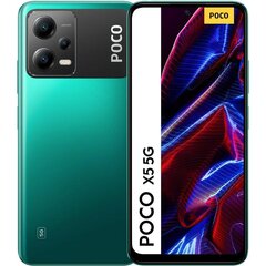 Poco X5 5G 6/128GB MZB0D5SEU Green цена и информация | Мобильные телефоны | hansapost.ee