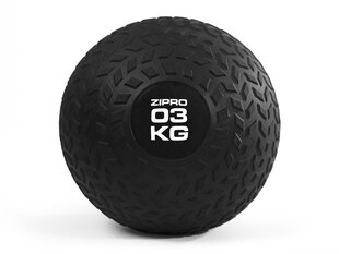 Jõutreeningupall Zipro 3 kg, must hind ja info | Zipro Spordikaubad | hansapost.ee