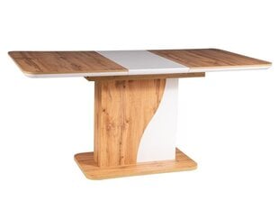 Стол Signal Meble Syriusz, белый / коричневый цена и информация | Кухонные и обеденные столы | hansapost.ee
