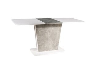Стол Signal Meble Calipso, белый/серый цена и информация | Кухонные и обеденные столы | hansapost.ee