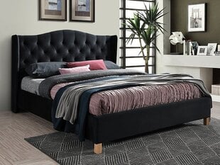 Кровать Signal Meble Aspen, 160x200 см, черная. цена и информация | Кровати | hansapost.ee