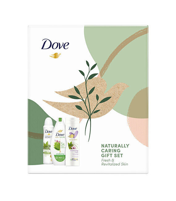 Komplekt Dove Awakening: dušigeel, 250 ml + ihupiim, 225 ml + spreideodorant, 150 ml цена и информация | Dušigeelid, õlid | hansapost.ee
