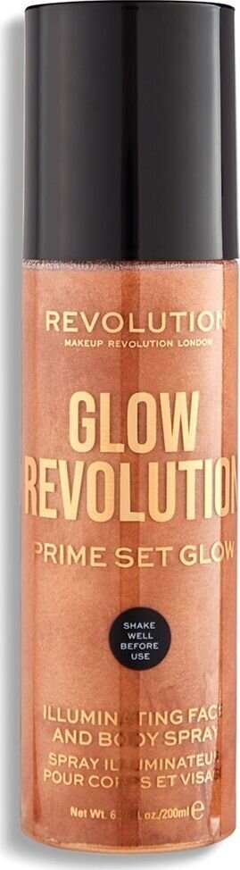 Meigifiksaator Revolution Prime Set Glow Face and Body Spray Timeless Bronze, 200 ml hind ja info | Jumestuskreemid ja puudrid | hansapost.ee