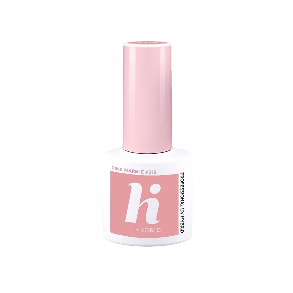 Hübriidküünelakk Hi Hybrid 218 Pink Marble, 5ml цена и информация | Küünelakid ja küünelakieemaldajad | hansapost.ee