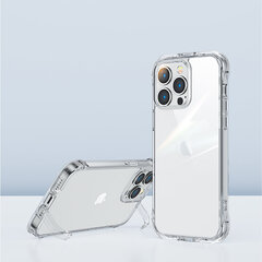 Telefoniümbris Joyroom Defender Series Case Cover for iPhone 14 Pro Armored Hook Cover Stand Clear (JR-14H2), läbipaistev hind ja info | Telefonide kaitsekaaned ja -ümbrised | hansapost.ee