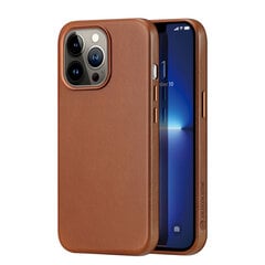 Telefoniümbris Dux Ducis Naples case for iPhone 13 Pro leather cover (MagSafe compatible), pruun hind ja info | Telefonide kaitsekaaned ja -ümbrised | hansapost.ee