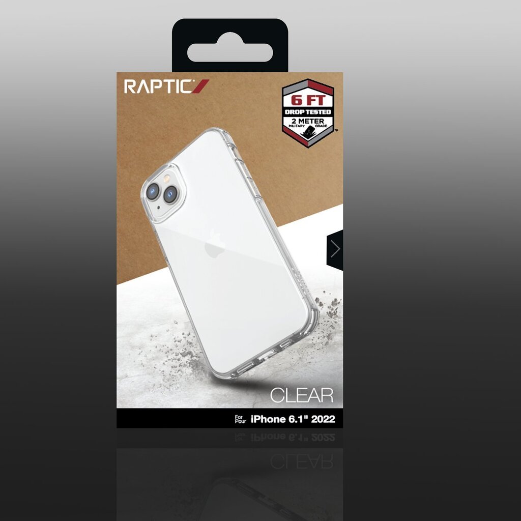 Telefoniümbris Raptic X-Doria Clear Case iPhone 14 armored clear case, läbipaistev цена и информация | Telefonide kaitsekaaned ja -ümbrised | hansapost.ee