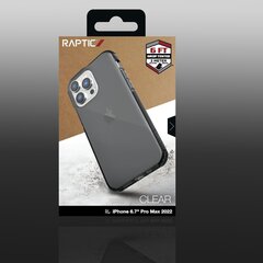 Telefoniümbris Raptic X-Doria Clear Case iPhone 14 Pro Max armored cover, must hind ja info | Telefonide kaitsekaaned ja -ümbrised | hansapost.ee
