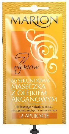 60-sekundiline mask argaaniaõliga Marion Hair Line, 15 ml цена и информация | Juuksemaskid, õlid ja seerumid | hansapost.ee