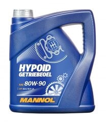 Transmissiooniõli Mannol Hypoid Getriebeoel SAE 80W-90 GL-5, 4L цена и информация | Другие масла | hansapost.ee