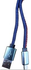 Omega кабель USB-C Jeans 1 м, синий (44204) цена и информация | Omega Бытовая техника и электроника | hansapost.ee