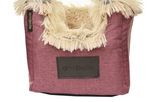 Lemmiklooma pesa Amibelle Locky, bordoo, 44 x 27 x 22 cm hind ja info | Koerte reisitarvikud | hansapost.ee