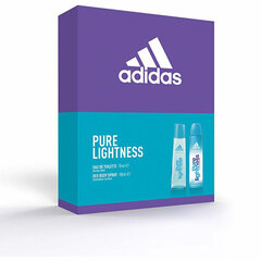 Adidas Pure Lightness - EDT 75 ml + deodorant spray 150 ml hind ja info | Parfüümid naistele | hansapost.ee