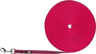 Поводок Trixie Tracking, резиновый, S-M, 15 м/15 мм, розовый цена и информация | Поводки для собак | hansapost.ee