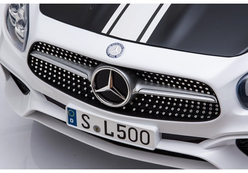 Elektriauto lastele Mercedes SL500 Police, valge цена и информация | Laste elektriautod | hansapost.ee