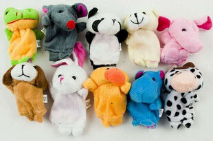 Näpunukud loomad, 10 tk, 12868 hind ja info | Arendavad laste mänguasjad | hansapost.ee