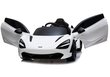 Ühekohaline laste elektriauto McLaren 720S, valge цена и информация | Laste elektriautod | hansapost.ee