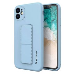 Telefoniümbris Wozinsky Kickstand Case Silicone Stand Cover for Samsung Galaxy A22 5G, sinine hind ja info | Telefonide kaitsekaaned ja -ümbrised | hansapost.ee