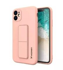 Telefoniümbris Wozinsky Kickstand Case Silicone Stand Cover for Samsung Galaxy A22 5G, roosa hind ja info | Telefonide kaitsekaaned ja -ümbrised | hansapost.ee