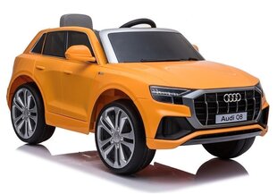 Laste ühekohaline elektriauto „Audi Q8“, kollane цена и информация | Электромобили для детей | hansapost.ee