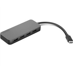 Lenovo 4-pordiline USB A jagaja koos USB-C ühendusega GX90X21431 hind ja info | USB adapterid ja jagajad | hansapost.ee