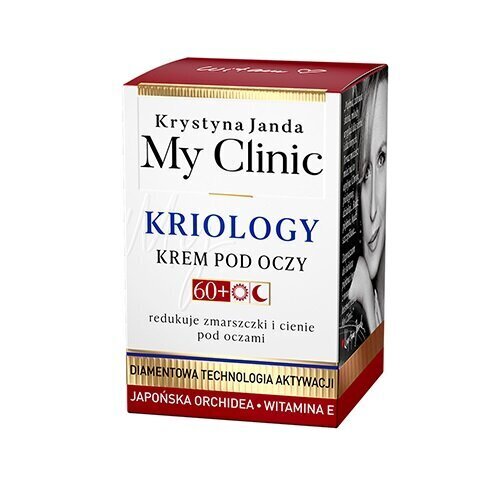 Silmaümbruskreem 60+ Jaapani orhidee ja E-vitamiiniga Krystyna Janda My Clinic Kriology, 15 ml hind ja info | Silmakreemid ja seerumid | hansapost.ee