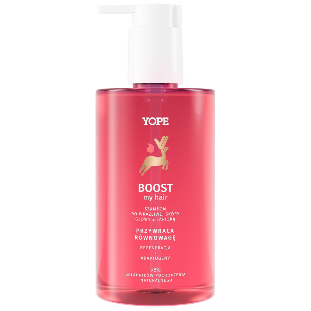 Šampoon tundlikule peanahale tapiokiga Yope Boost My Hair, 300 ml hind ja info | Šampoonid | hansapost.ee