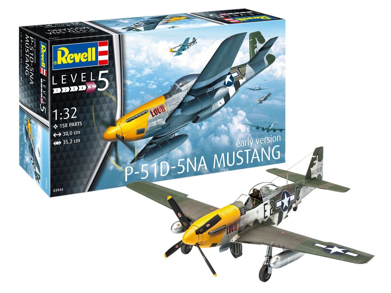 Revell - P-51D Mustang, 1/32, 03944 hind ja info | Klotsid ja konstruktorid | hansapost.ee