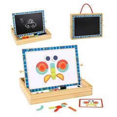 Двусторонняя деревянная магнитная доска для рисования с пазлом цена и информация | Tooky Toy Товары для детей и младенцев | hansapost.ee