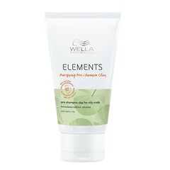 Очищающий шампунь для жирной кожи головы Wella Professionals Elements Purifying Pre-Shampoo Clay, 70 мл цена и информация | Шампуни | hansapost.ee