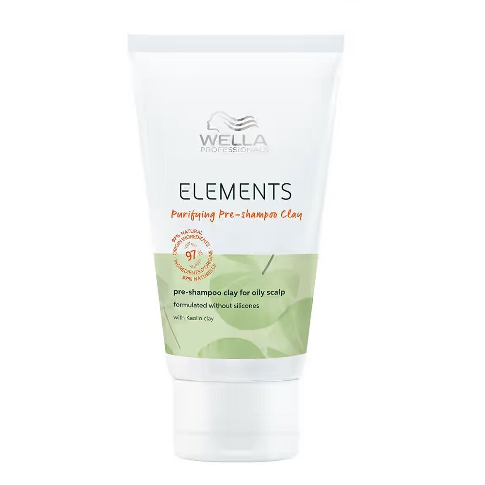 Puhastav šampoon rasusele peanahale Wella Professionals Elements Purifying Pre-Shampoo Clay, 70ml цена и информация | Šampoonid | hansapost.ee