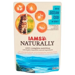 Konserv kassidele ookeanitursaga Iams Naturally Adult, 85 g hind ja info | Täpsustamata Lemmikloomatarbed | hansapost.ee