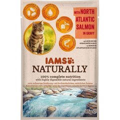 Konserv kassidele lõhe kastmes Iams Naturally Adult, 85 g hind ja info | Kassikonservid | hansapost.ee