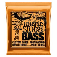 Струны для бас-гитары Ernie Ball 45-105 (Hybrid Slinky Wound) цена и информация | Принадлежности для музыкальных инструментов | hansapost.ee