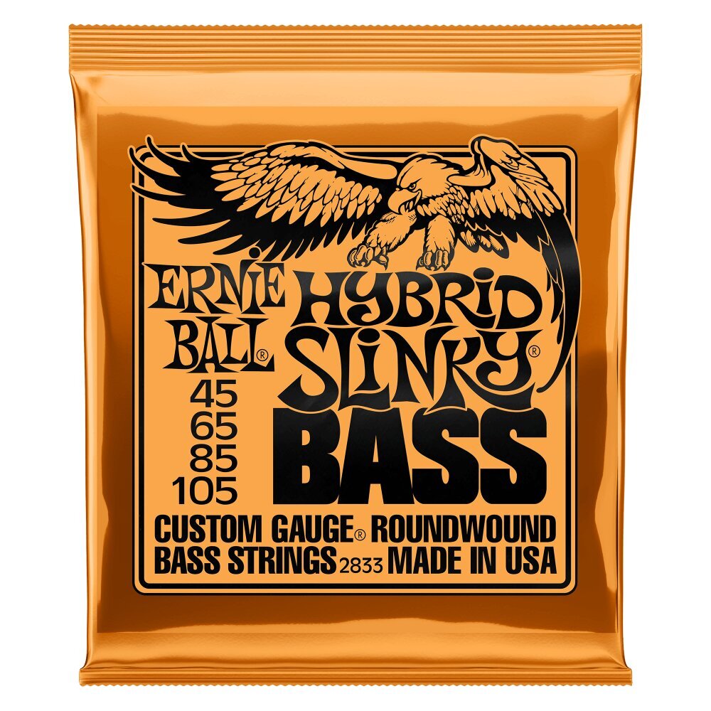 Basskitarri keeled Ernie Ball 45-105 (Hybrid Slinky Wound) цена и информация | Muusikainstrumentide tarvikud | hansapost.ee