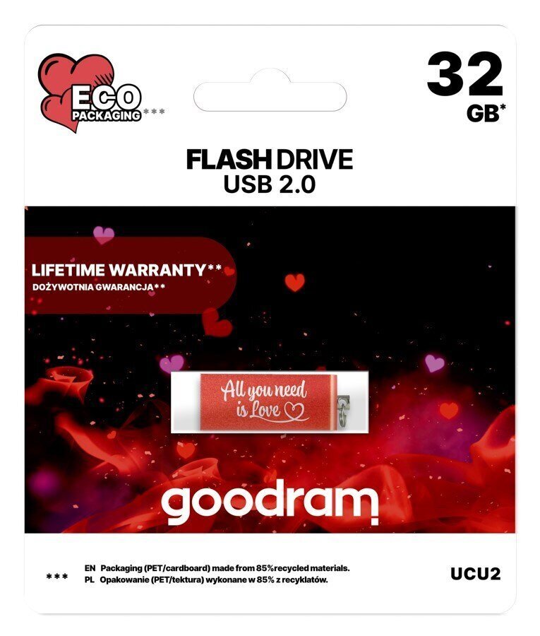 GoodRam Pendrive CUBE 32GB USB2.0 цена и информация | Mälupulgad | hansapost.ee