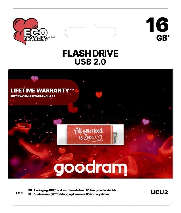 GoodRam Pendrive CUBE 16GB USB2.0 цена и информация | Mälupulgad | hansapost.ee